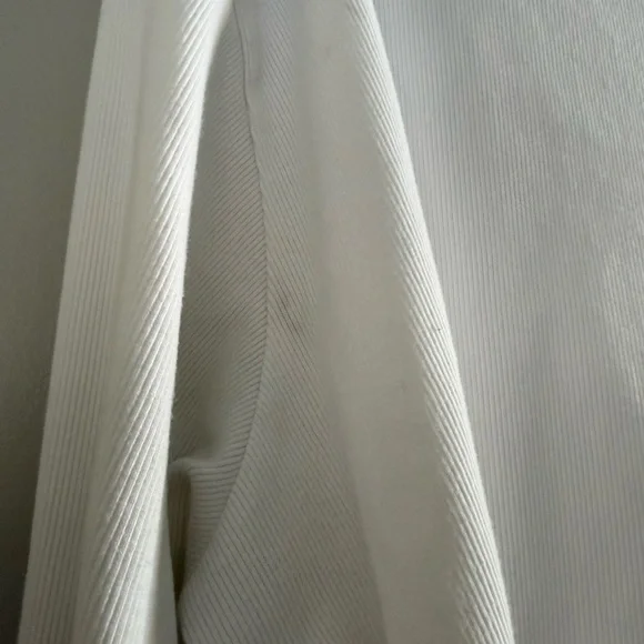 Parke White Ribbed Pullover - Picture 3 of 6